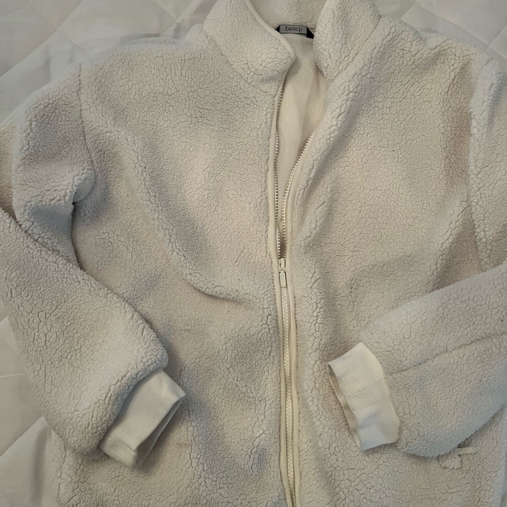 Sherpa bomber style jacket